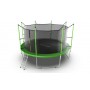 EVO JUMP Internal 12ft (Green) Батут с внутренней сеткой и лестницей, диаметр 12ft (зеленый)