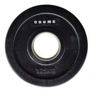 Диск олимпийски черный Grome WP013-1,25 кг