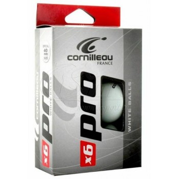 Мячи Cornilleau Pro 6 шт. 40 мм. (белый)