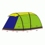 Четырехместная надувная палатка Moose 2040H