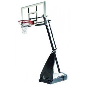 Мобильная баскетбольная стойка Spalding 54" Glass Hybrid Portable стекло 71674CN