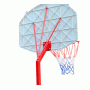 Мобильная баскетбольная стойка DFC SBA003