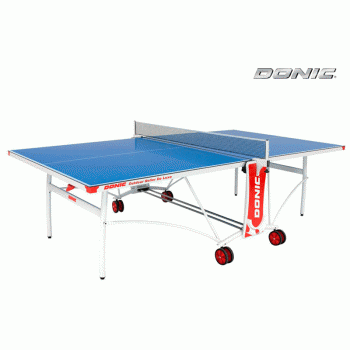 Всепогодный теннисный стол Donic Outdoor Roller De Luxe синий